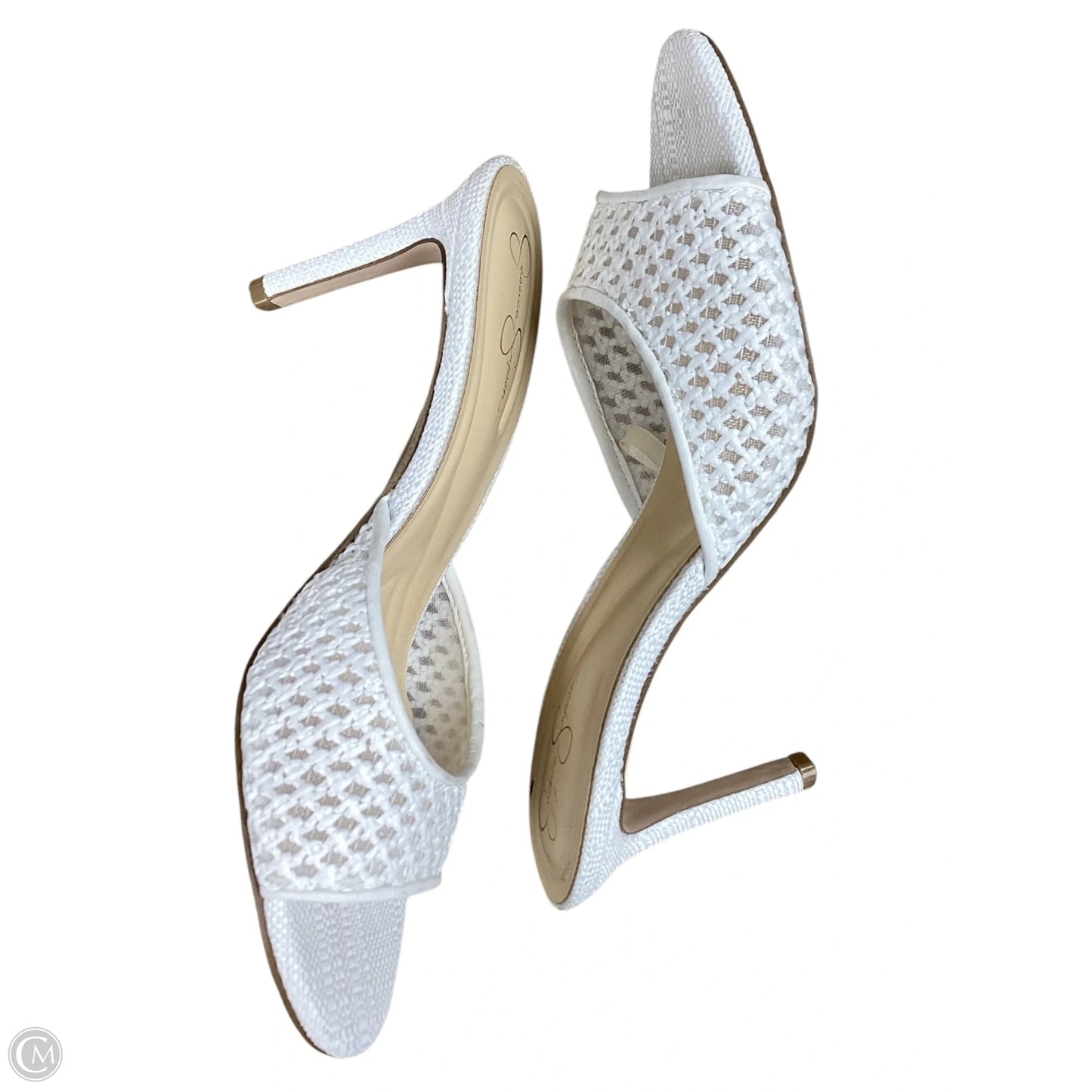 Shoes Heels Kitten By Jessica Simpson In White, Size: 7