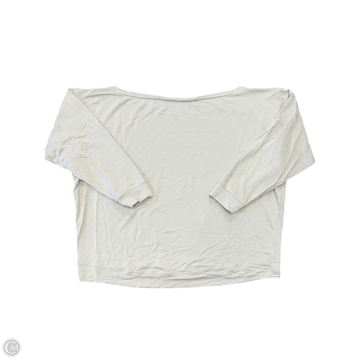Top Long Sleeve By Lululemon In Grey, Size: L