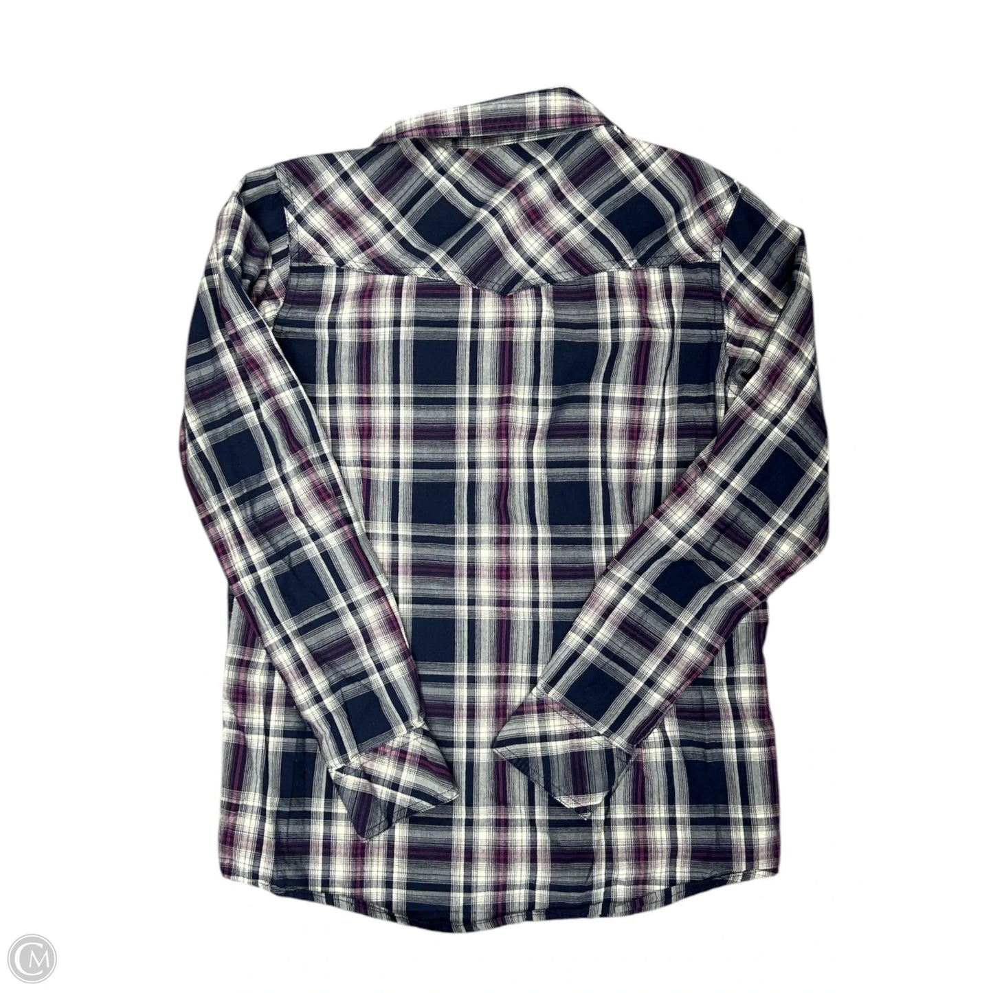 Blouse Long Sleeve By Ariat In Blue, Size: S
