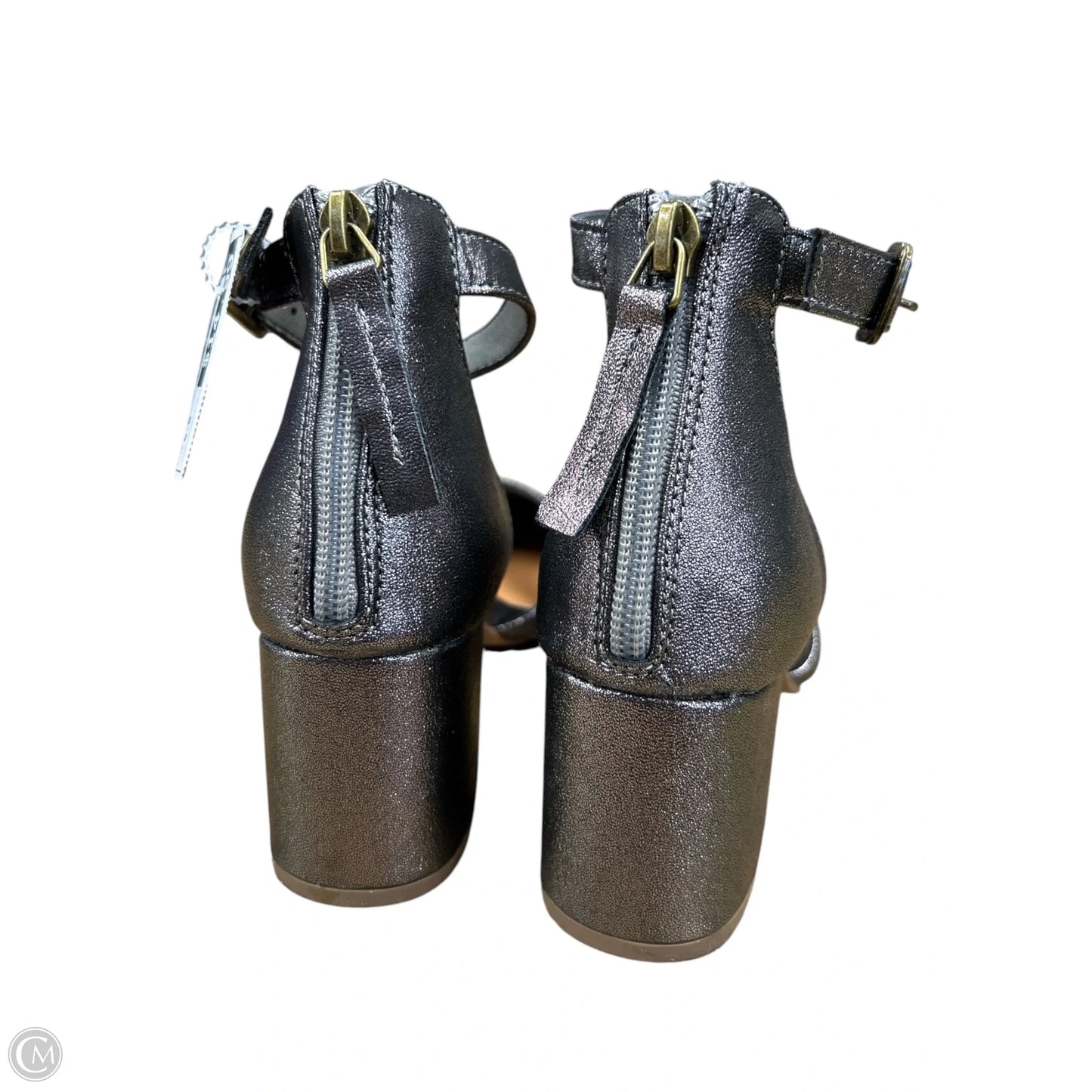 Shoes Heels Block By Maurices In Bronze, Size: 6.5