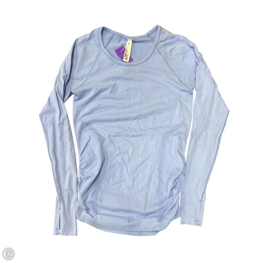 Athletic Top Long Sleeve Crewneck By Athleta In Blue, Size: S