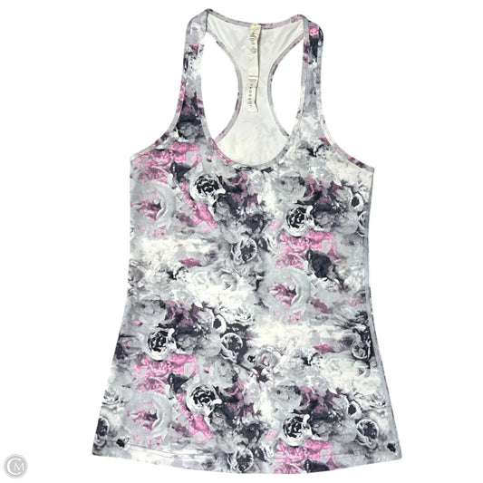 Athletic Tank Top By Lululemon In Floral Print, Size: 6