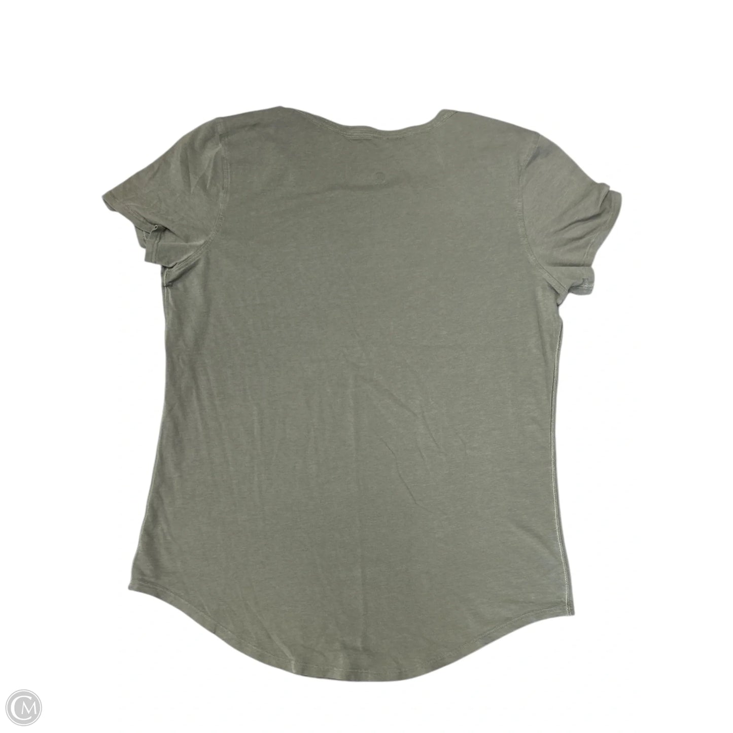 Athletic Top Short Sleeve By Lululemon In Green, Size: 8