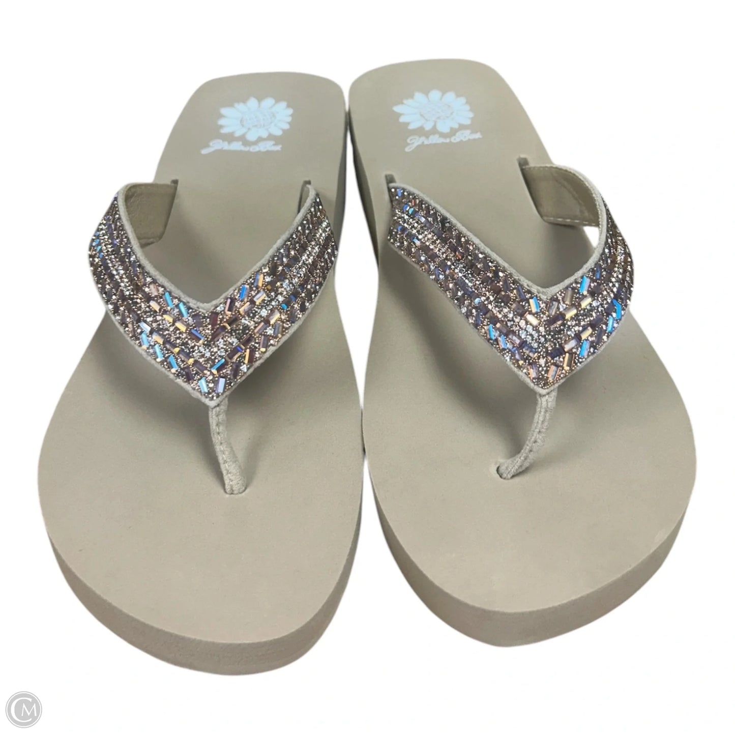Sandals Flip Flops By Yellow Box In Tan, Size: 7