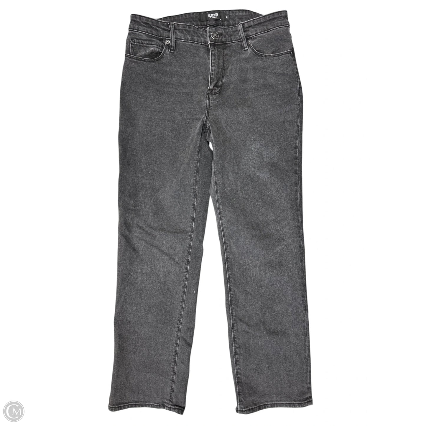Jeans Straight By Hudson In Black Denim, Size: 8