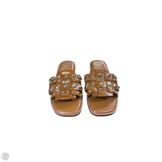 Sandals Flats By Vince Camuto In Brown, Size: 7.5