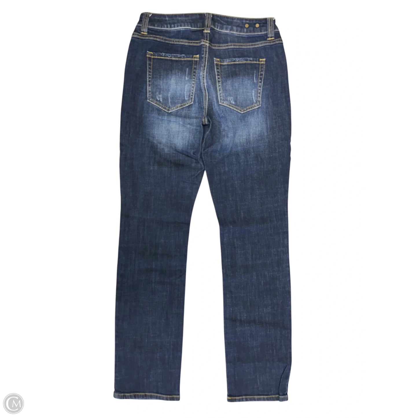 Jeans Straight By Cabi In Blue Denim, Size: 2