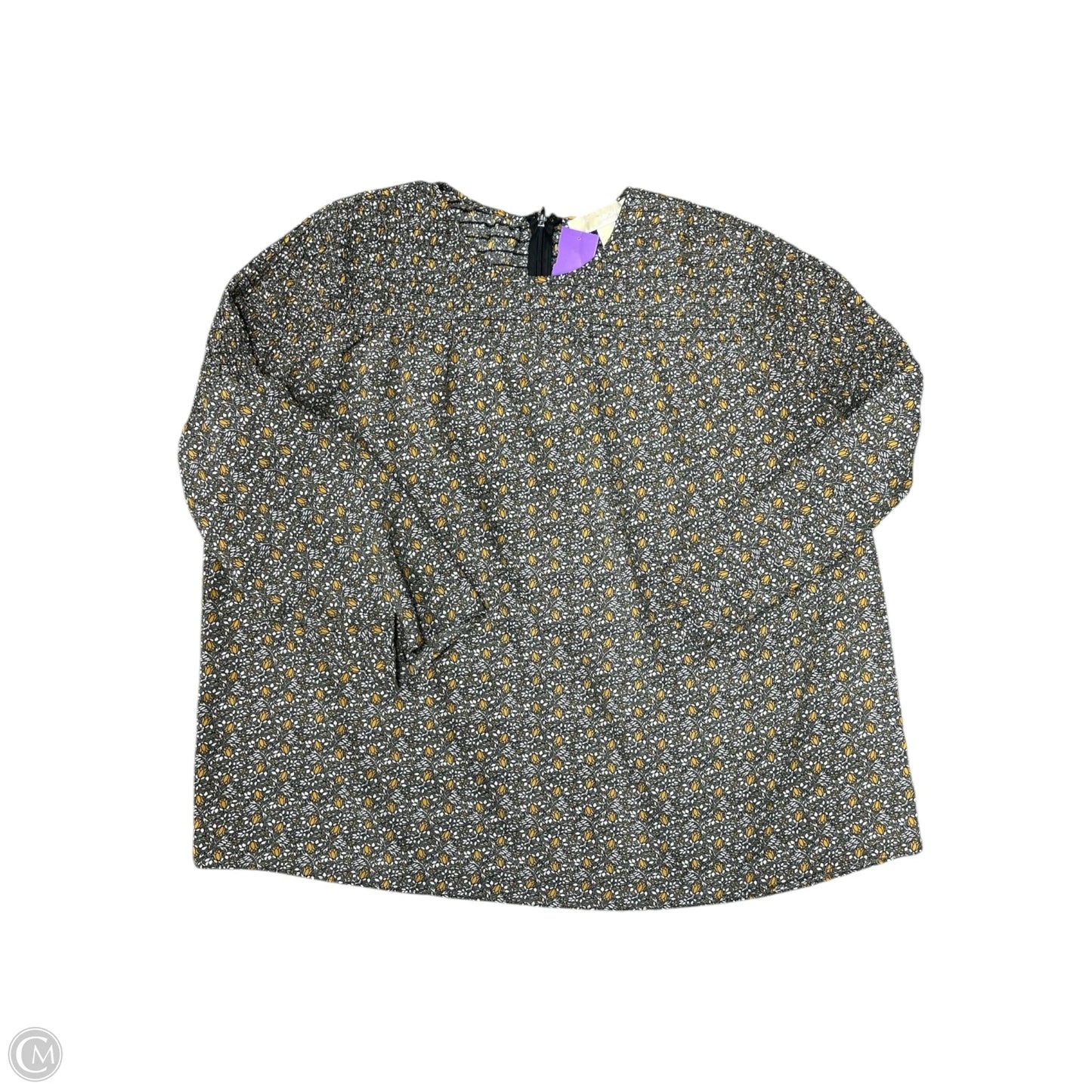 Top Long Sleeve By Michael By Michael Kors In Floral Print, Size: L