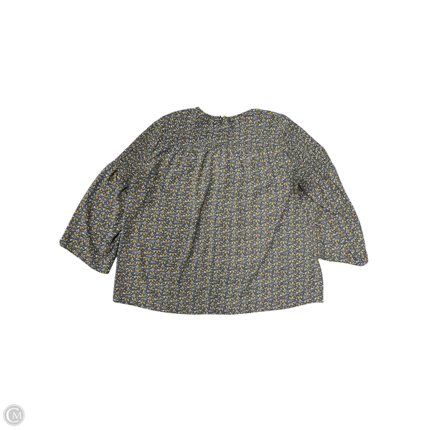 Top Long Sleeve By Michael By Michael Kors In Floral Print, Size: L