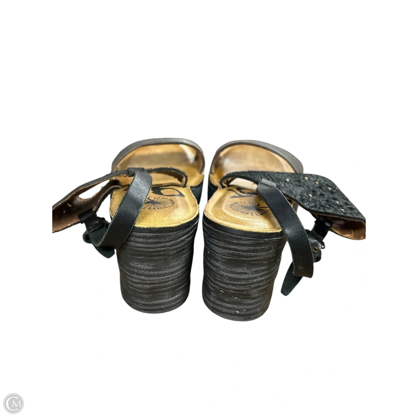 Sandals Heels Wedge By Otbt In Black, Size: 8.5