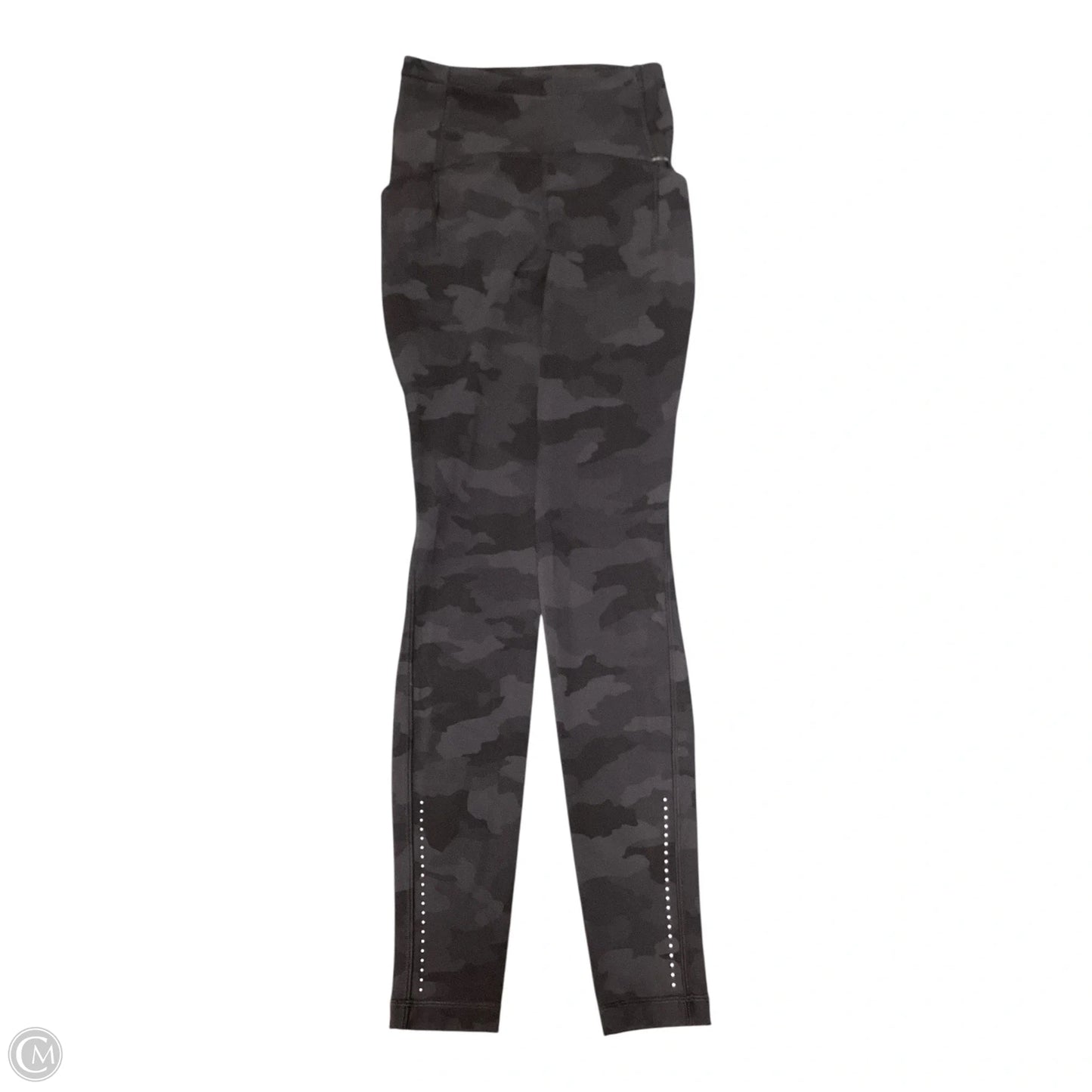 Athletic Leggings By Lululemon In Black & Grey, Size: 2