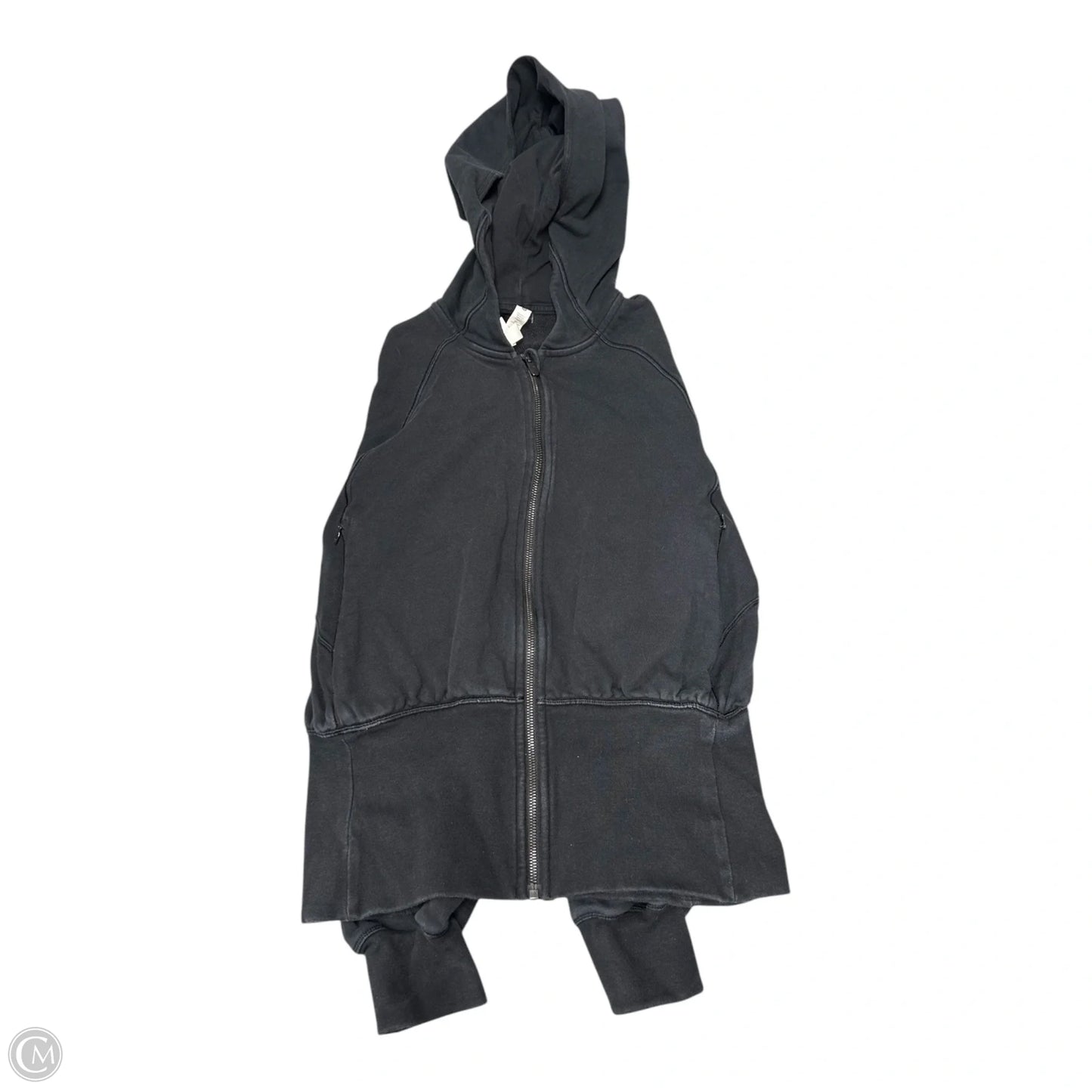 Athletic Sweatshirt Hoodie By Lululemon In Black, Size: 6
