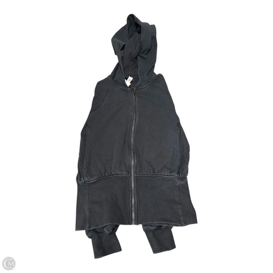 Athletic Sweatshirt Hoodie By Lululemon In Black, Size: 6
