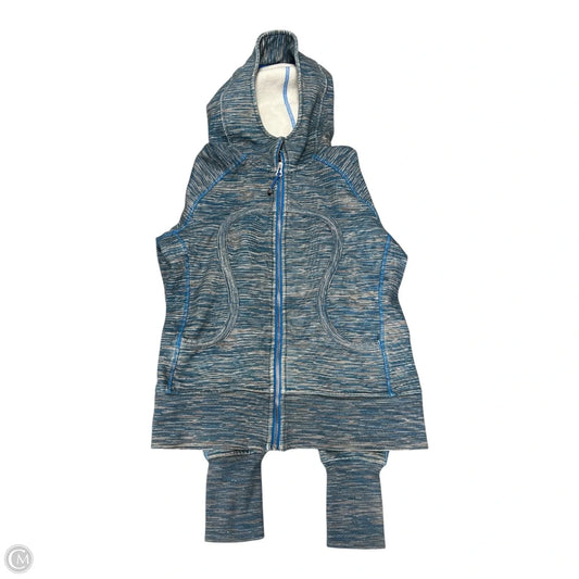 Athletic Sweatshirt Hoodie By Lululemon In Blue, Size: 8