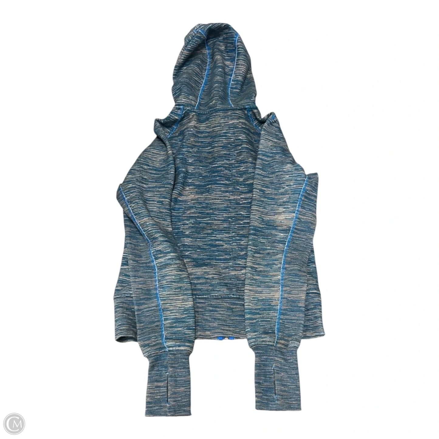 Athletic Sweatshirt Hoodie By Lululemon In Blue, Size: 8