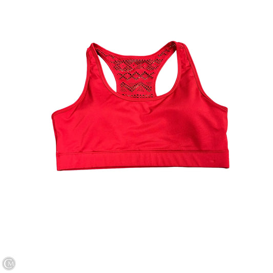 Athletic Bra By Zyia In Red, Size: L