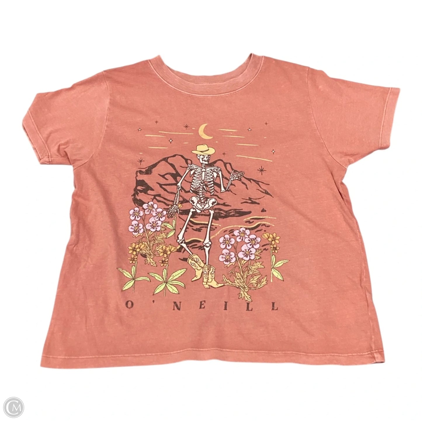 Top Short Sleeve By Cmc In Orange, Size: S