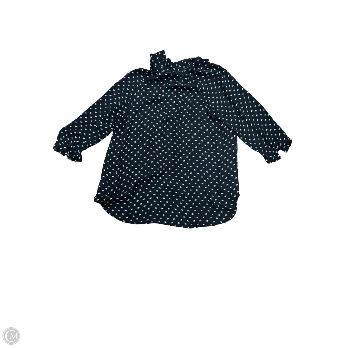 Top Long Sleeve By Cabi In Navy, Size: M
