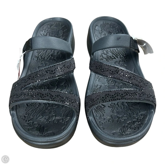Sandals Flats By Skechers In Black, Size: 10