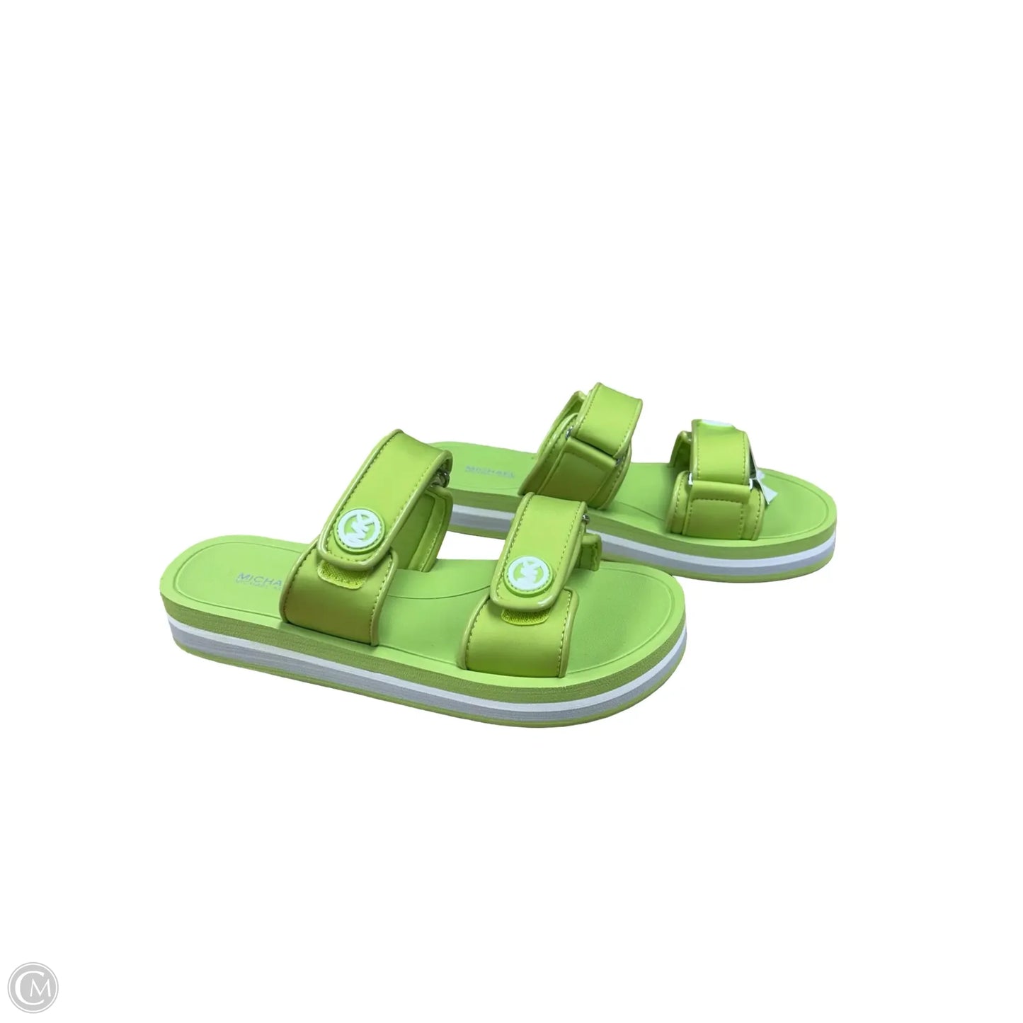 Sandals Flats By Michael By Michael Kors In Green, Size: 9