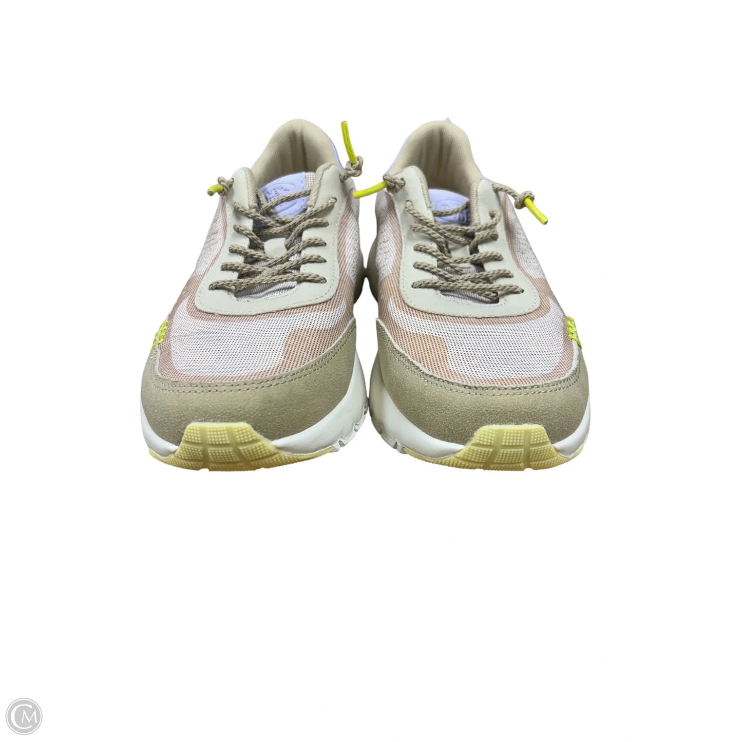 Shoes Sneakers By Hey Dude In Pink & Tan, Size: 7