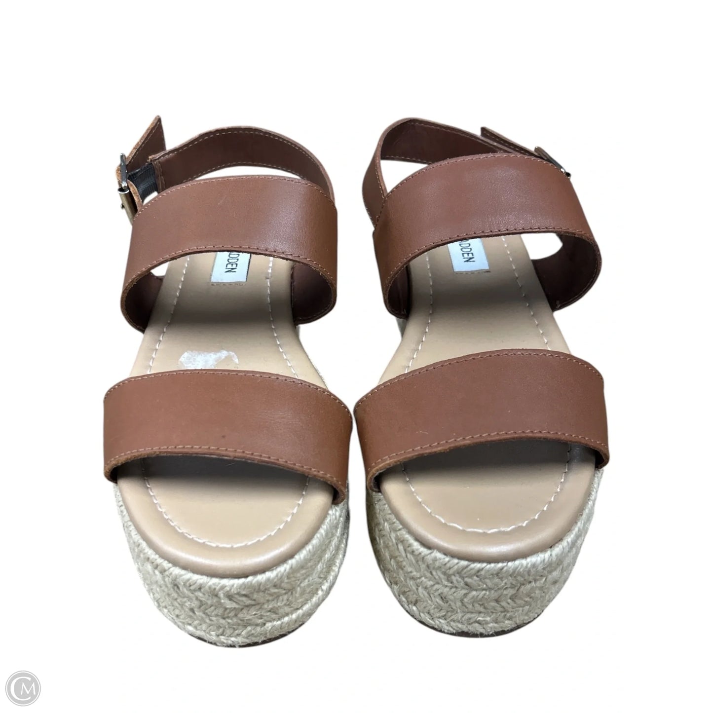 Sandals Heels Platform By Steve Madden In Brown, Size: 7