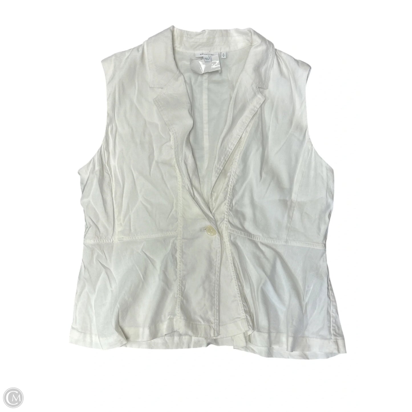 Vest Other By Chicos In White, Size: 12