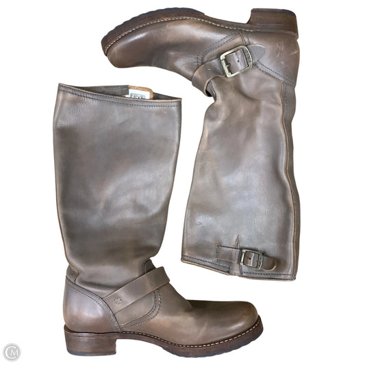 Boots Designer By Frye In Brown, Size: 8.5