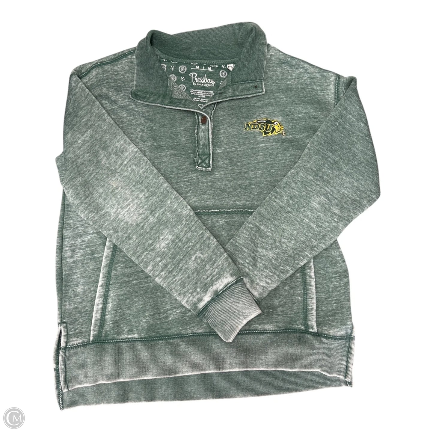 Sweatshirt Collar By Pressbox In Green, Size: M