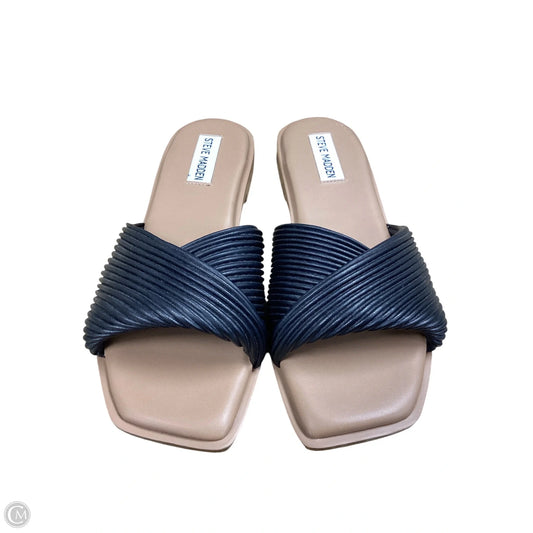 Sandals Flats By Steve Madden In Black, Size: 7
