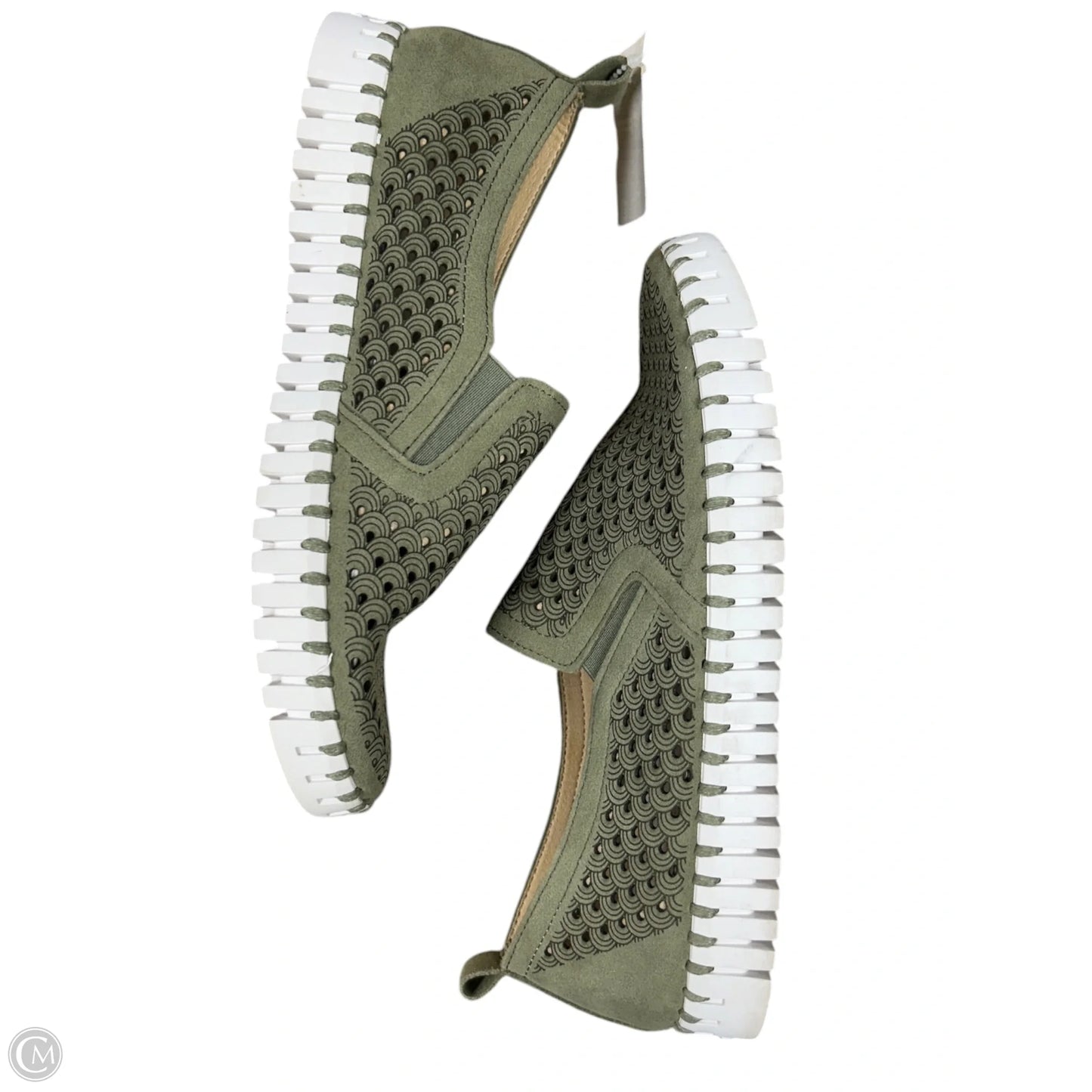 Shoes Flats By Clothes Mentor In Green, Size: 8.5