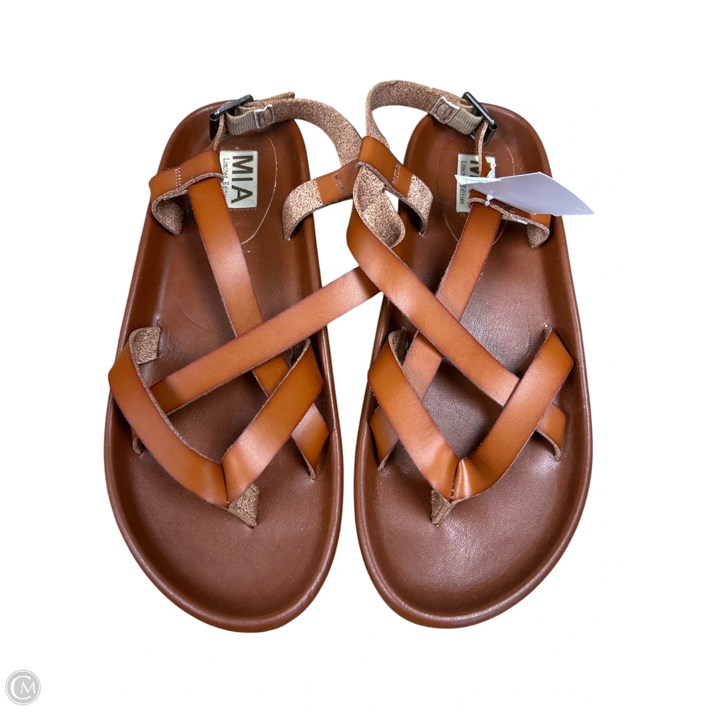 Sandals Flats By Mia In Brown, Size: 8