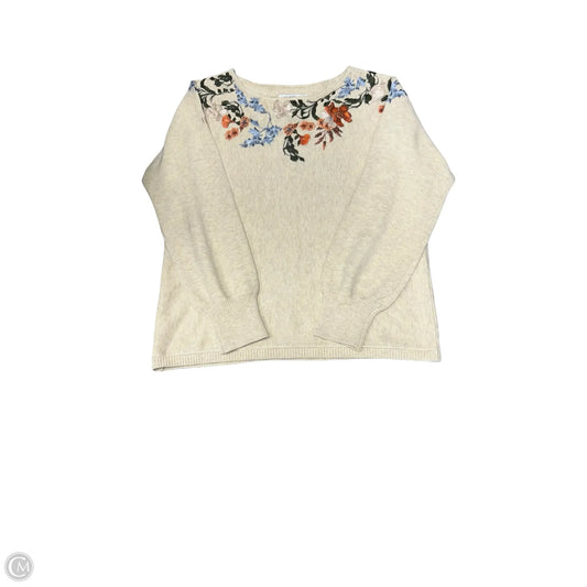 Sweater By Chicos In Floral Print, Size: S