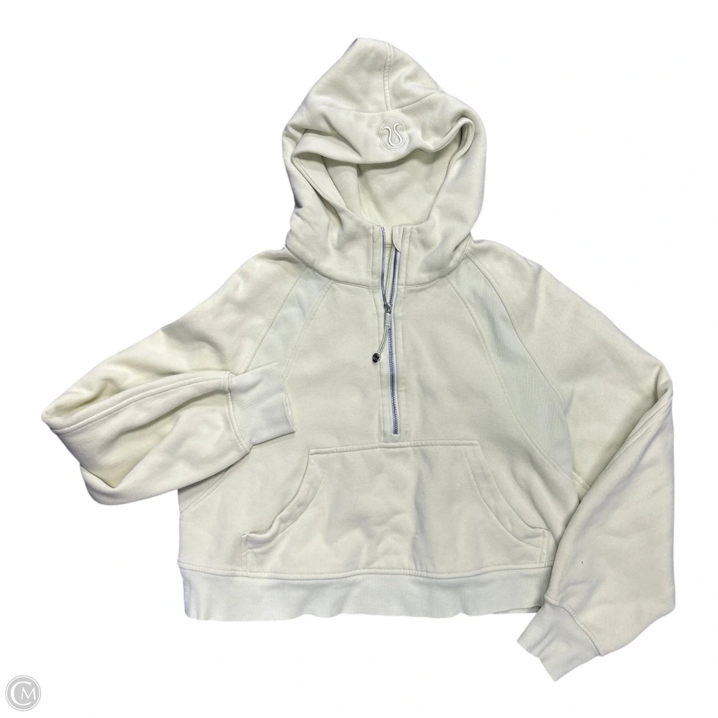 Athletic Sweatshirt Hoodie By Lululemon In Green, Size: M