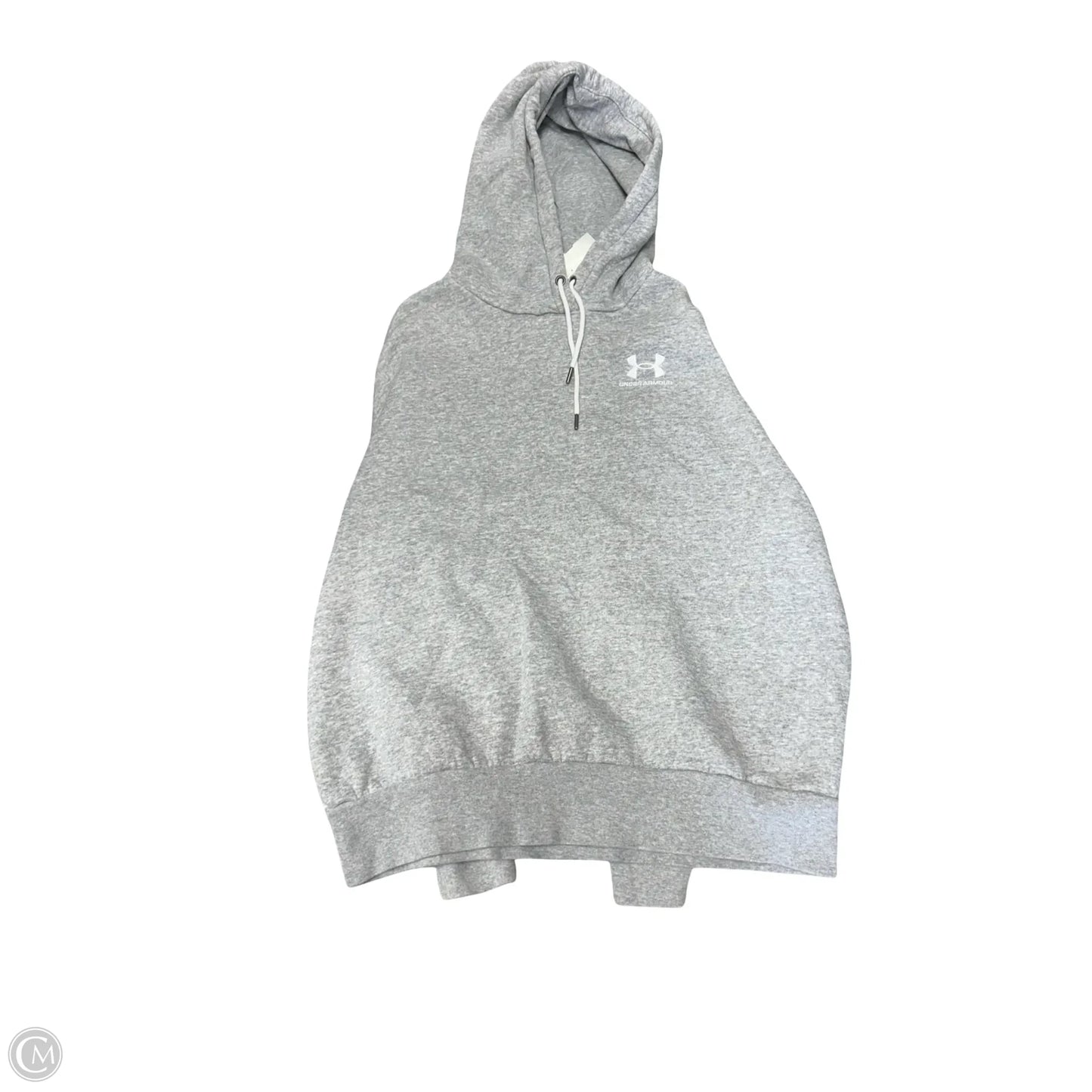 Athletic Sweatshirt Hoodie By Under Armour In Grey, Size: S
