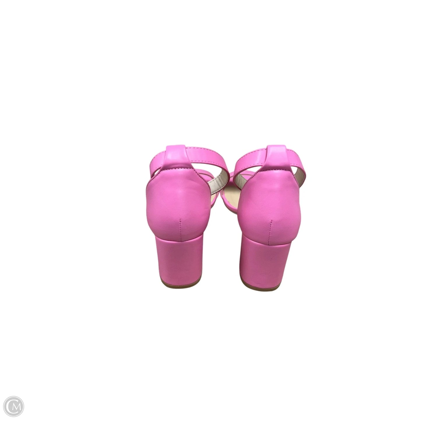 Shoes Heels Block By Ya In Pink, Size: 5.5
