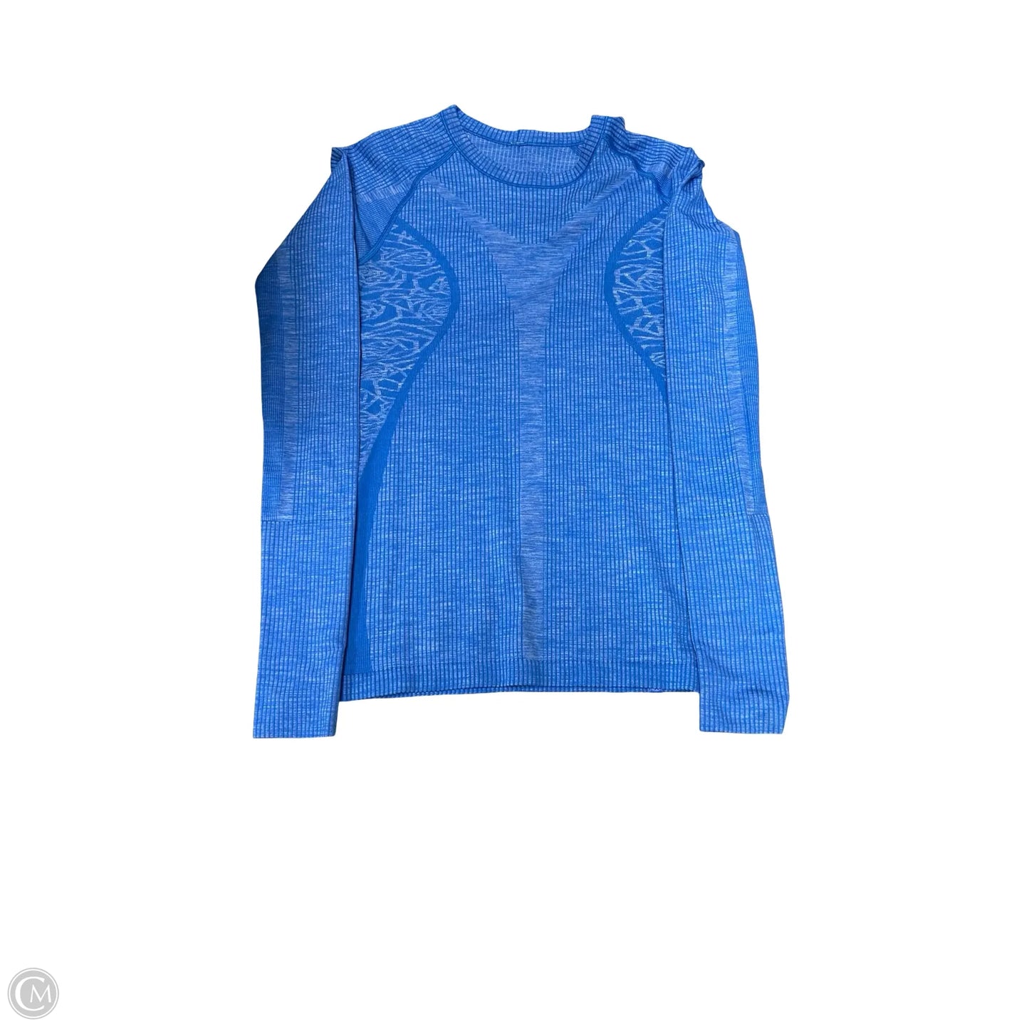 Athletic Top Long Sleeve Crewneck By Lululemon In Blue, Size: 6