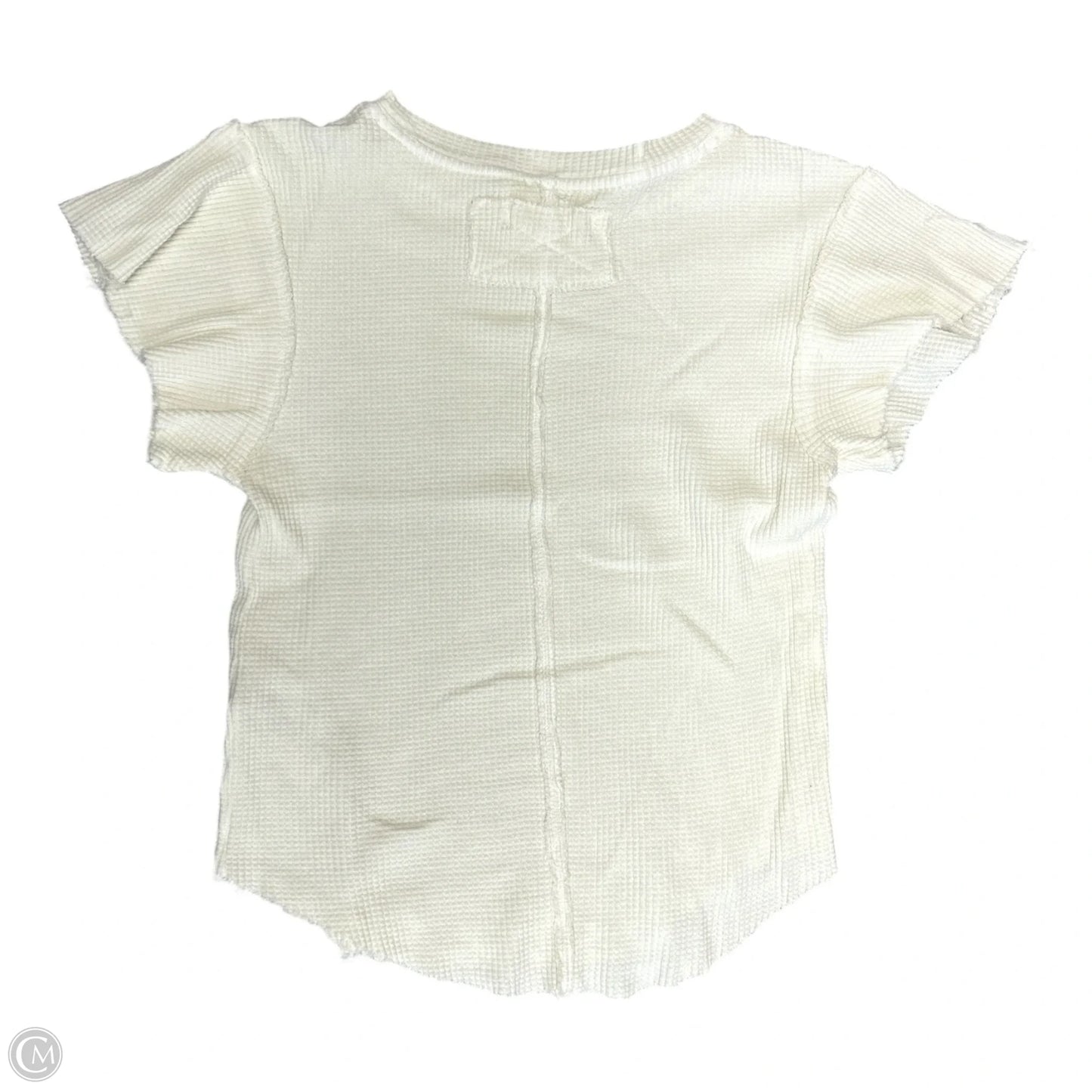 Top Short Sleeve By Free People In Cream, Size: Xs