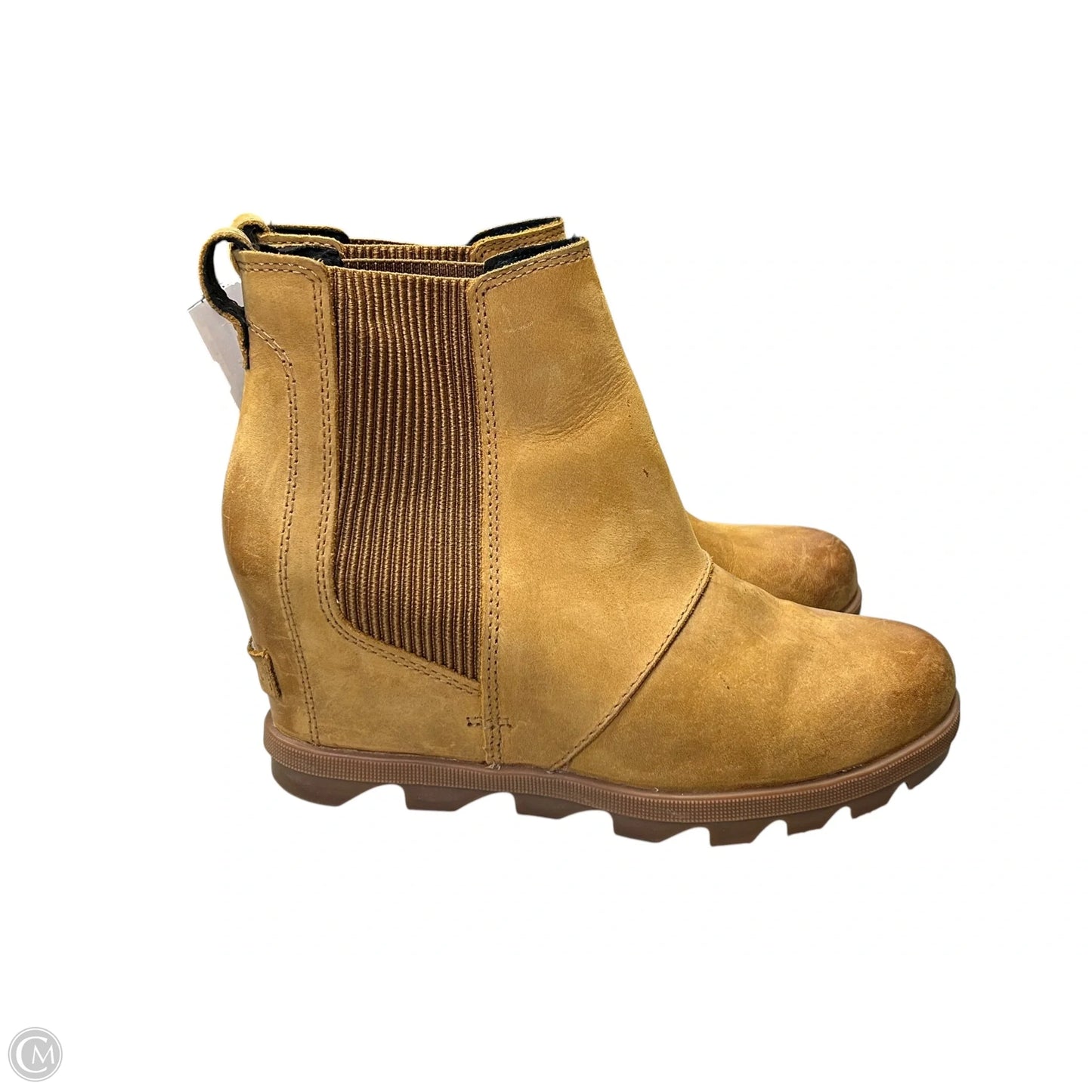 Boots Ankle Heels By Sorel In Brown, Size: 7.5