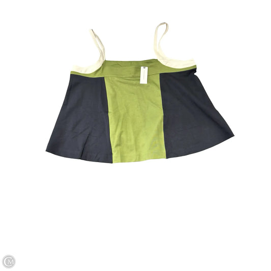 Top Sleeveless By Maeve In Blue & Green, Size: L