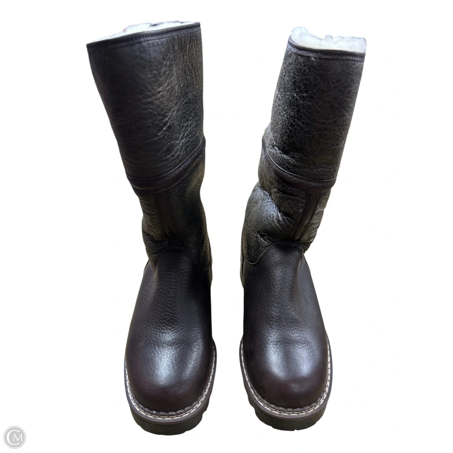Boots Mid-calf Flats By Harley Davidson In Brown, Size: 6.5