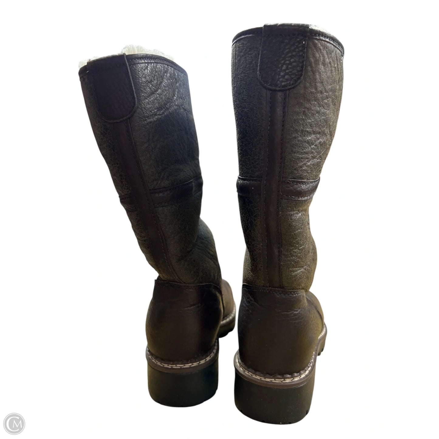 Boots Mid-calf Flats By Harley Davidson In Brown, Size: 6.5