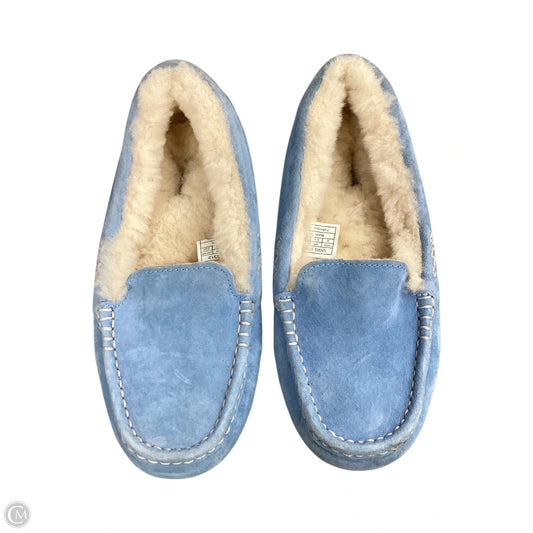 Slippers Designer By Ugg In Blue, Size: 8