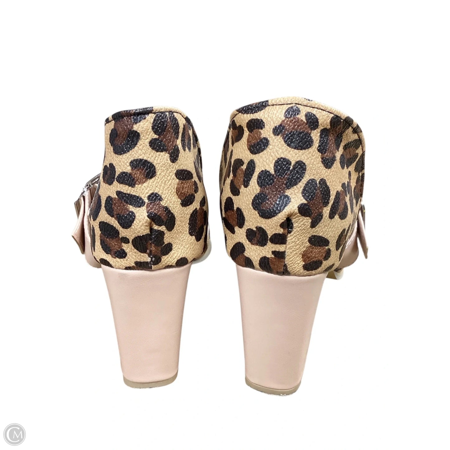 Shoes Heels Block By Clothes Mentor In Animal Print, Size: 8.5