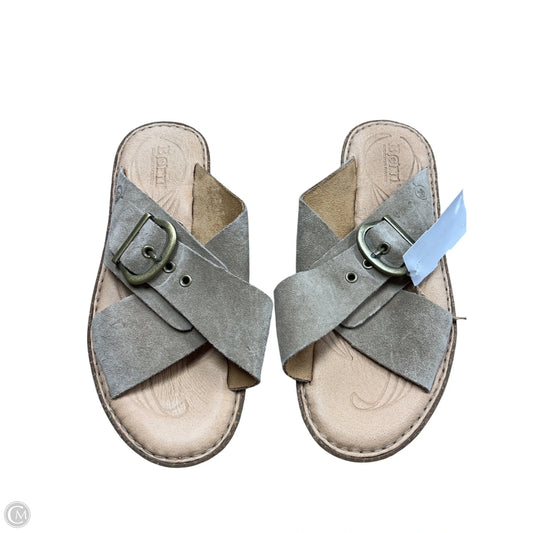 Sandals Flats By Born In Tan, Size: 7