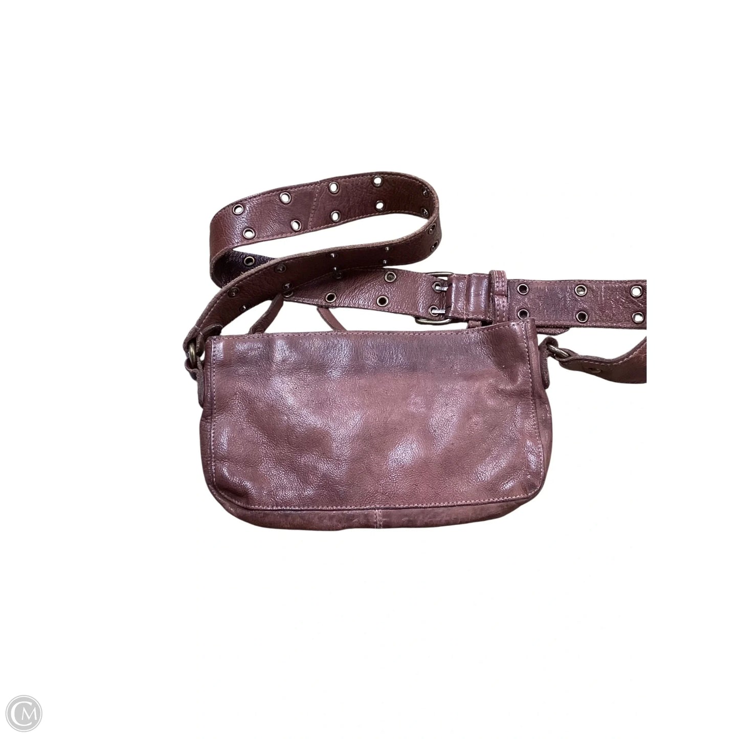 Crossbody Leather By Free People, Size: Medium