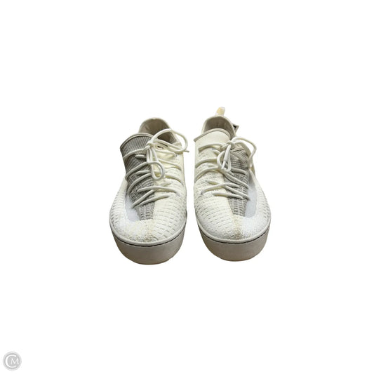 Shoes Sneakers By Jambu In White & Yellow, Size: 9.5