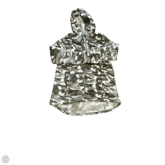Jacket Faux Fur & Sherpa By Lug In Grey & White, Size: M