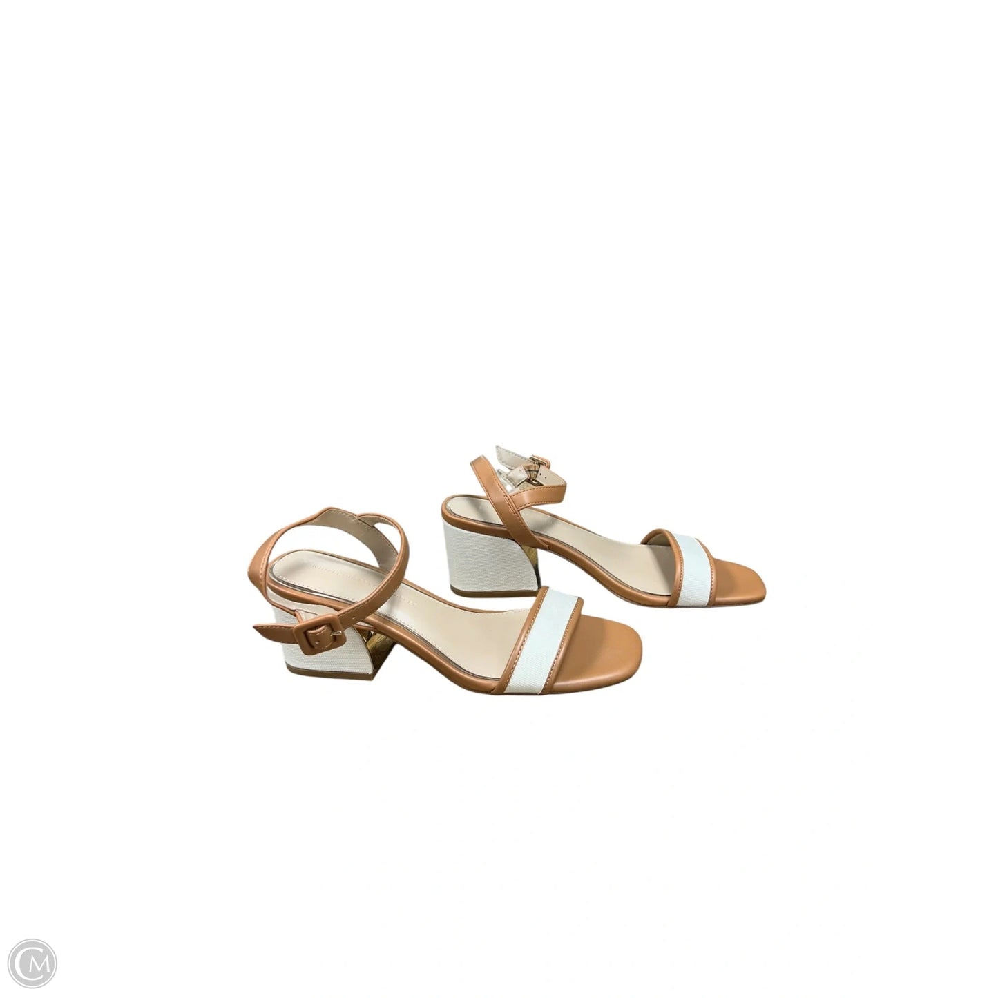 Sandals Heels Block By White House Black Market In Tan, Size: 6.5