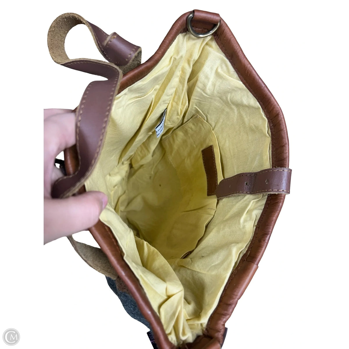 Tote Leather By Clothes Mentor, Size: Large